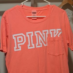 VS Pink pocket tee